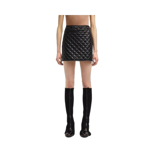 Moncler Logo Patch Quilted Mini Skirt