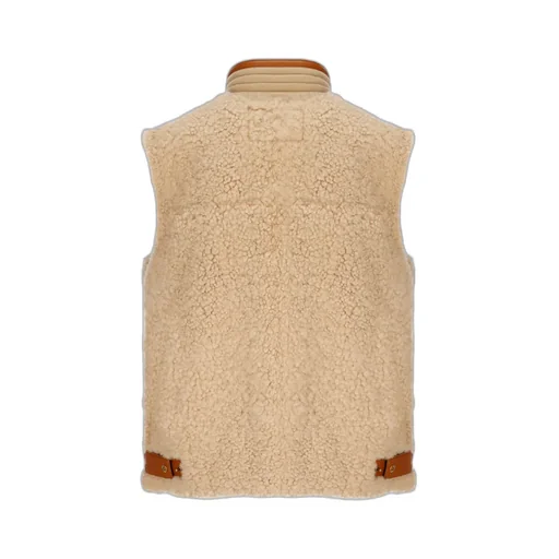 High-Neck Splicing Vest