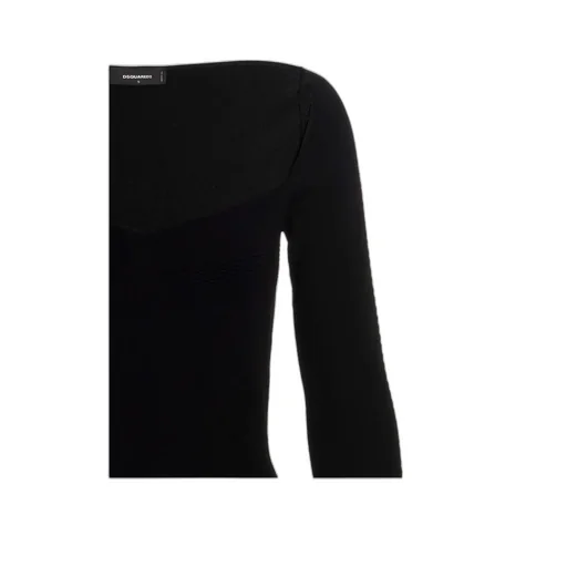Dsquared2 Long-Sleeved Sweetheart Neck Mini Dress