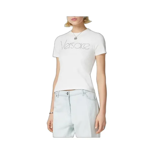 Versace Logo-Embellished Crewneck T-Shirt