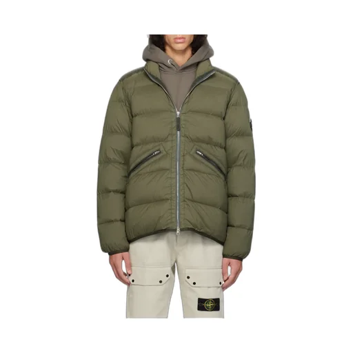 Stone Island High-Neck Zip-Up Coat