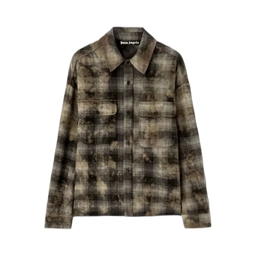 Palm Angels Checked Long-Sleeved Shirt