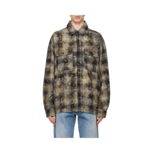 Palm Angels Checked Long-Sleeved Shirt