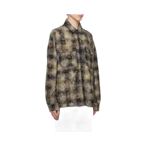 Palm Angels Checked Long-Sleeved Shirt