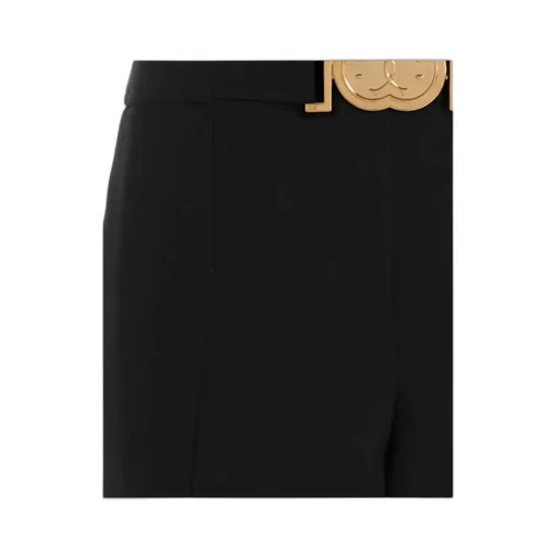 Moschino Smiley Buckled Tailored Pants