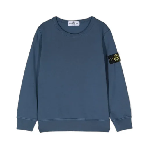Stone Island Junior Logo Patch Crewneck Sweatshirt