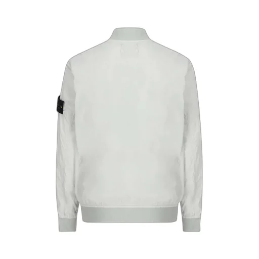 Stone Island Junior Long-Sleeved Zip-Up Bomber Jacket