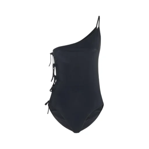 Knot-Detailing One-Shoulder Swimsuit