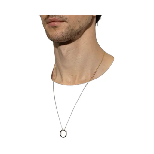 Maison Margiela Ring-Pendant Detailed Necklace