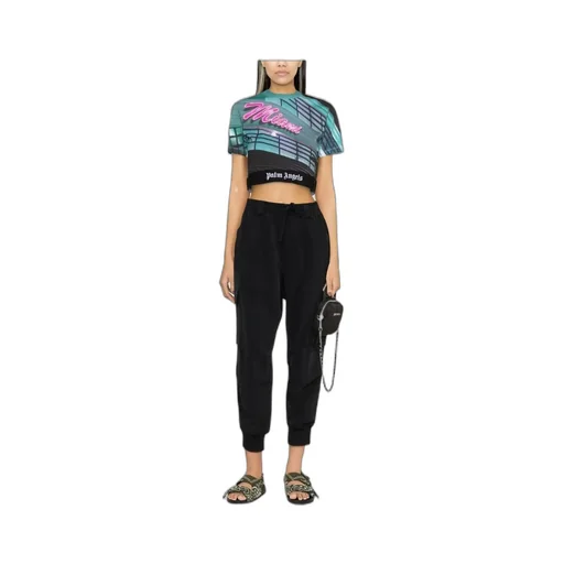 Miami Print Crop T-Shirt