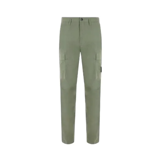 Stone Island Logo Patch Cargo Pants