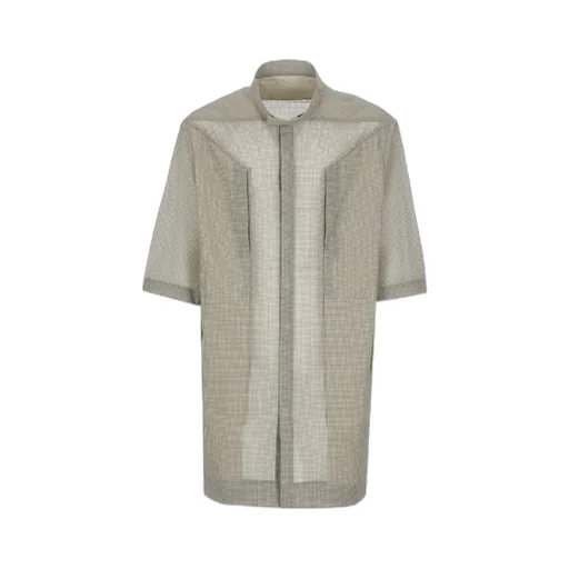 Rick Owens Geometric Pattern Oversized Shirt