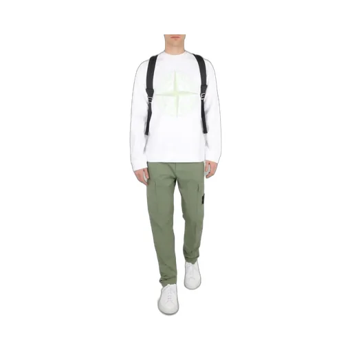 Stone Island Logo Patch Cargo Pants