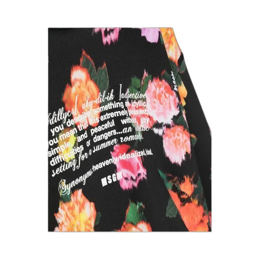 Floral Printed Hooded Sweater