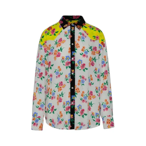 Msgm All-Over Floral Printed Buttoned Blouse