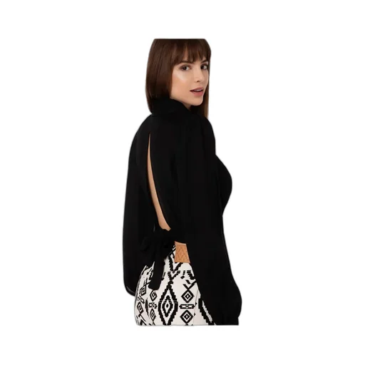 Elisabetta Franchi Puff-Sleeved Cropped Blouse