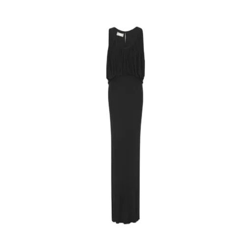 Saint Laurent Draped Sleeveless Dress