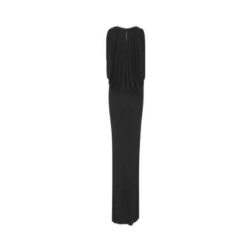 Saint Laurent Draped Sleeveless Dress