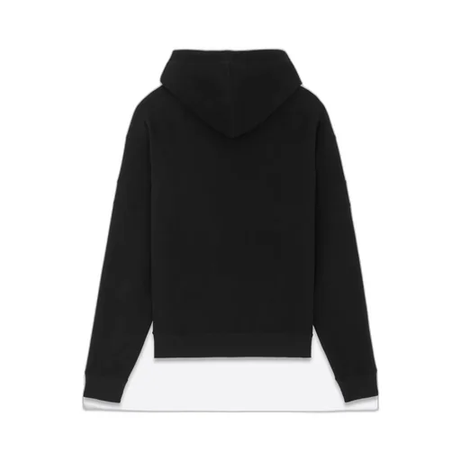 Saint Laurent Logo Detailed Drawstring Hoodie