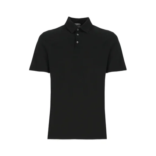 Zanone Short-Sleeved Straight-Hem Polo Shirt