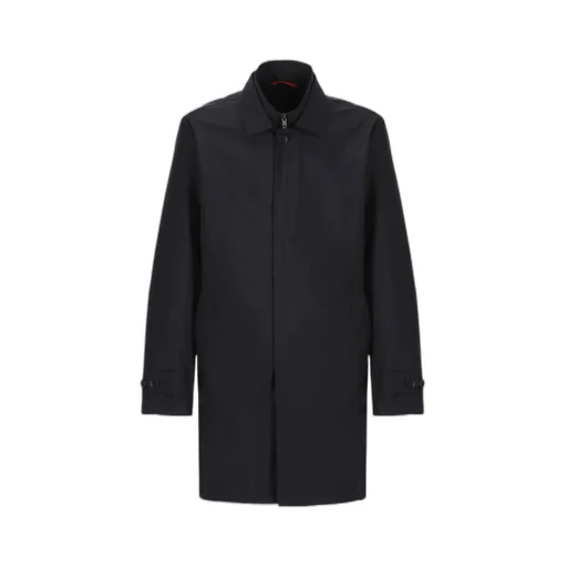 Fay Single-Breasted Long-Sleeved Coat