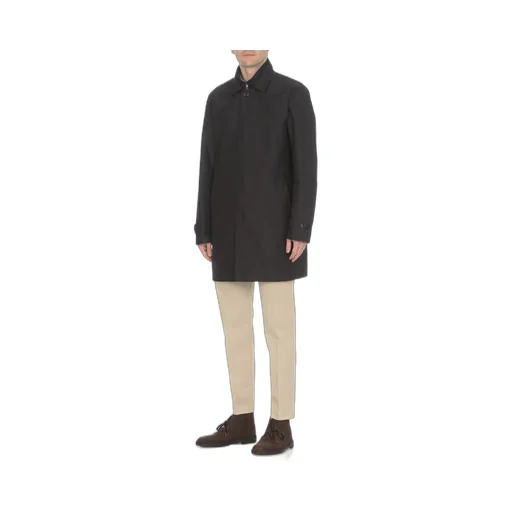 Fay Single-Breasted Long-Sleeved Coat