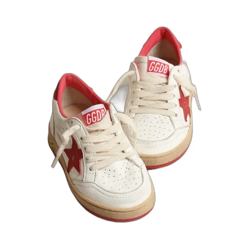 Golden Goose Kids Round Toe Lace-Up Sneakers