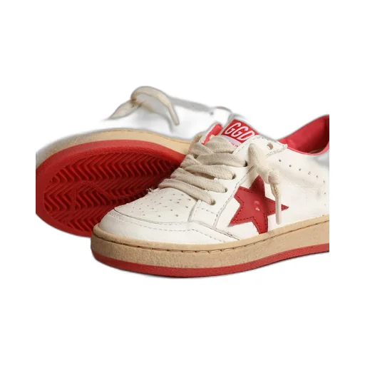 Golden Goose Kids Round Toe Lace-Up Sneakers