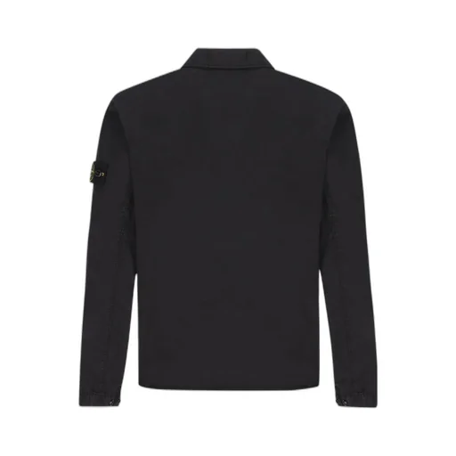 Logo-Patch Sleeve Shirt Jacket