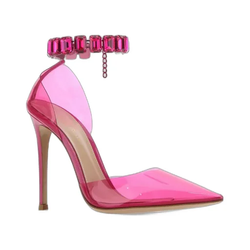 Gianvito Rossi Pointed-Toe Eembellished Pumps