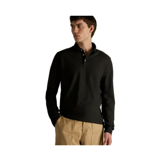 Zanone Ice Button Detailed Long-Sleeved Polo Shirt