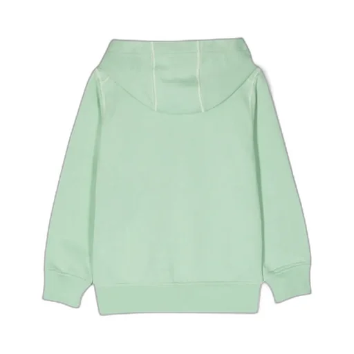 Stone Island Junior Logo Printed Long-Sleeved Hoodie