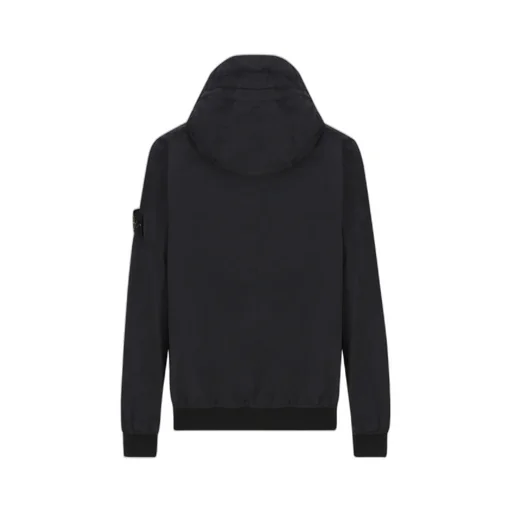 Stone Island Junior Logo Patch Zip-Up Hooded Jacket