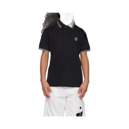 Compass-Patch Tipped Polo Shirt