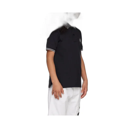 Compass-Patch Tipped Polo Shirt