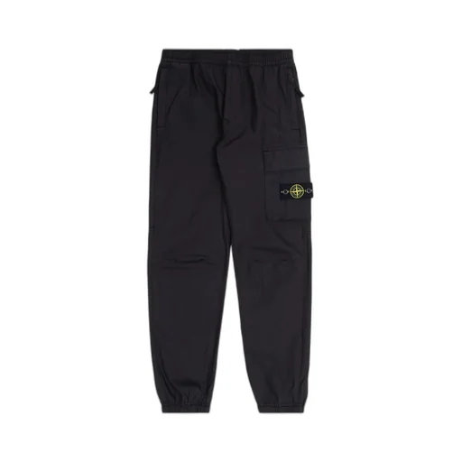 Compass-Motif Cotton Trousers