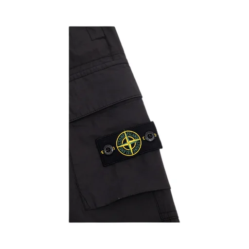 Compass-Motif Cotton Trousers