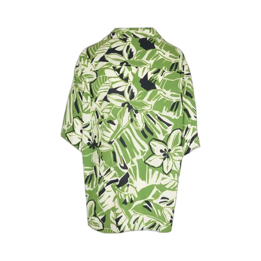 Hibiscus-Print Short-Sleeve Shirt