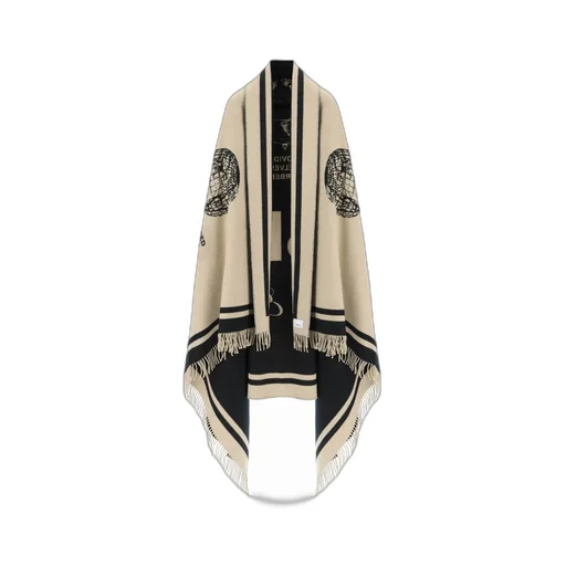 Burberry Logo Printed Frayed-Edge Scarf