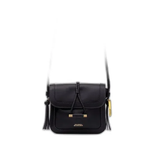 Isabel Marant Vigo Flap Logo Detailed Crossbody Bag