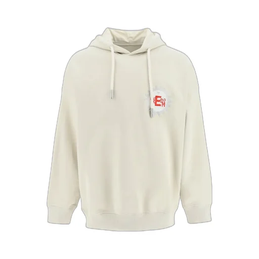 Emporio Armani Logo Patch Drawstring Hoodie