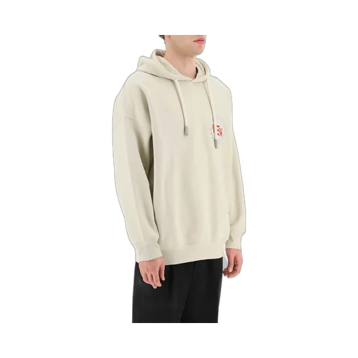 Emporio Armani Logo Patch Drawstring Hoodie