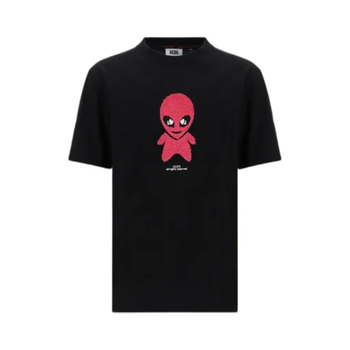 Gcds Weirdo Logo Printed Crewneck T-Shirt