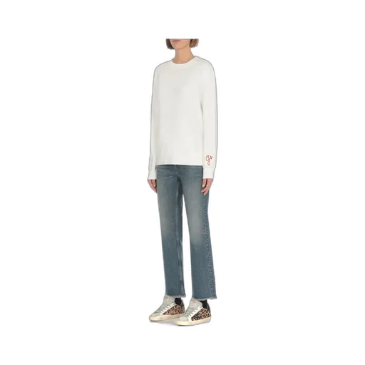 Golden Goose Deluxe Brand Logo Patch Crewneck Sweatshirt