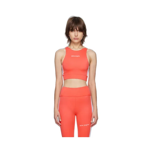 Logo-Print Cropped Vest Top