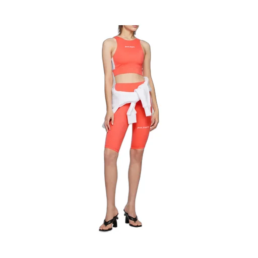 Logo-Print Cropped Vest Top