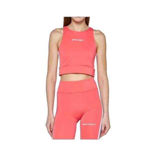 Logo-Print Cropped Vest Top