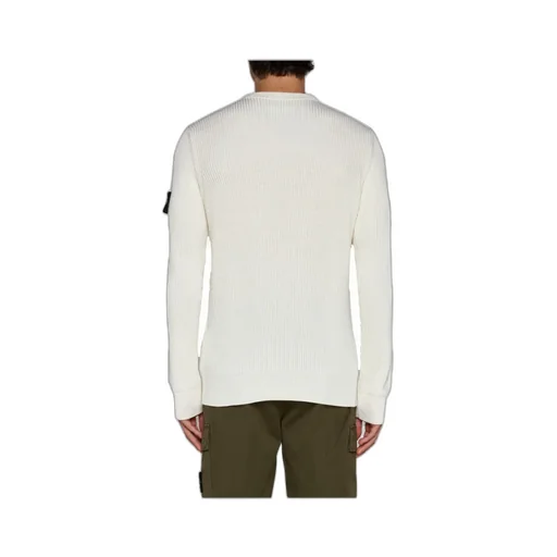 Stone Island Logo Patch Crewneck Knitted Jumper