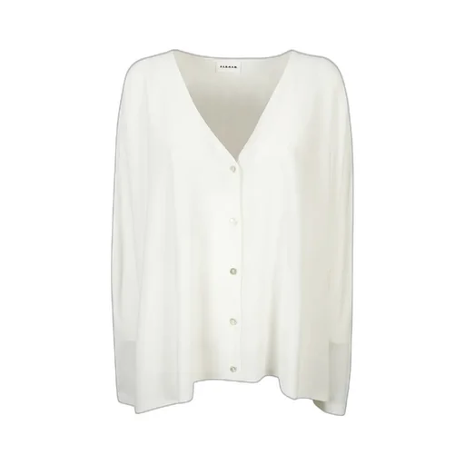 Fine-Knit V-Neck Cardigan