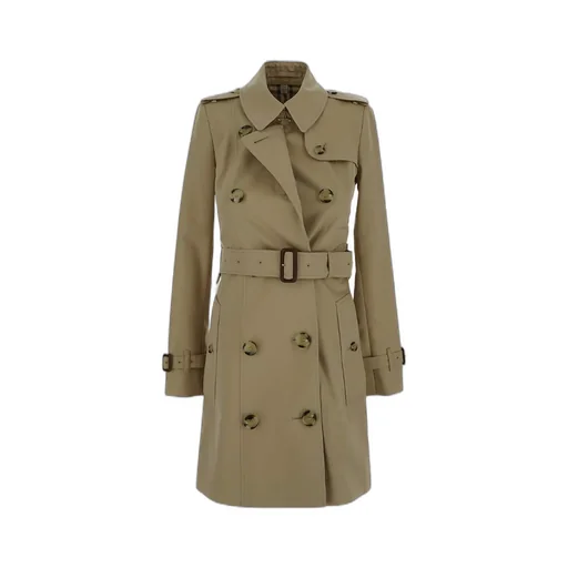 Burberry Belted-Waist Double-Breasted Trench Coat
